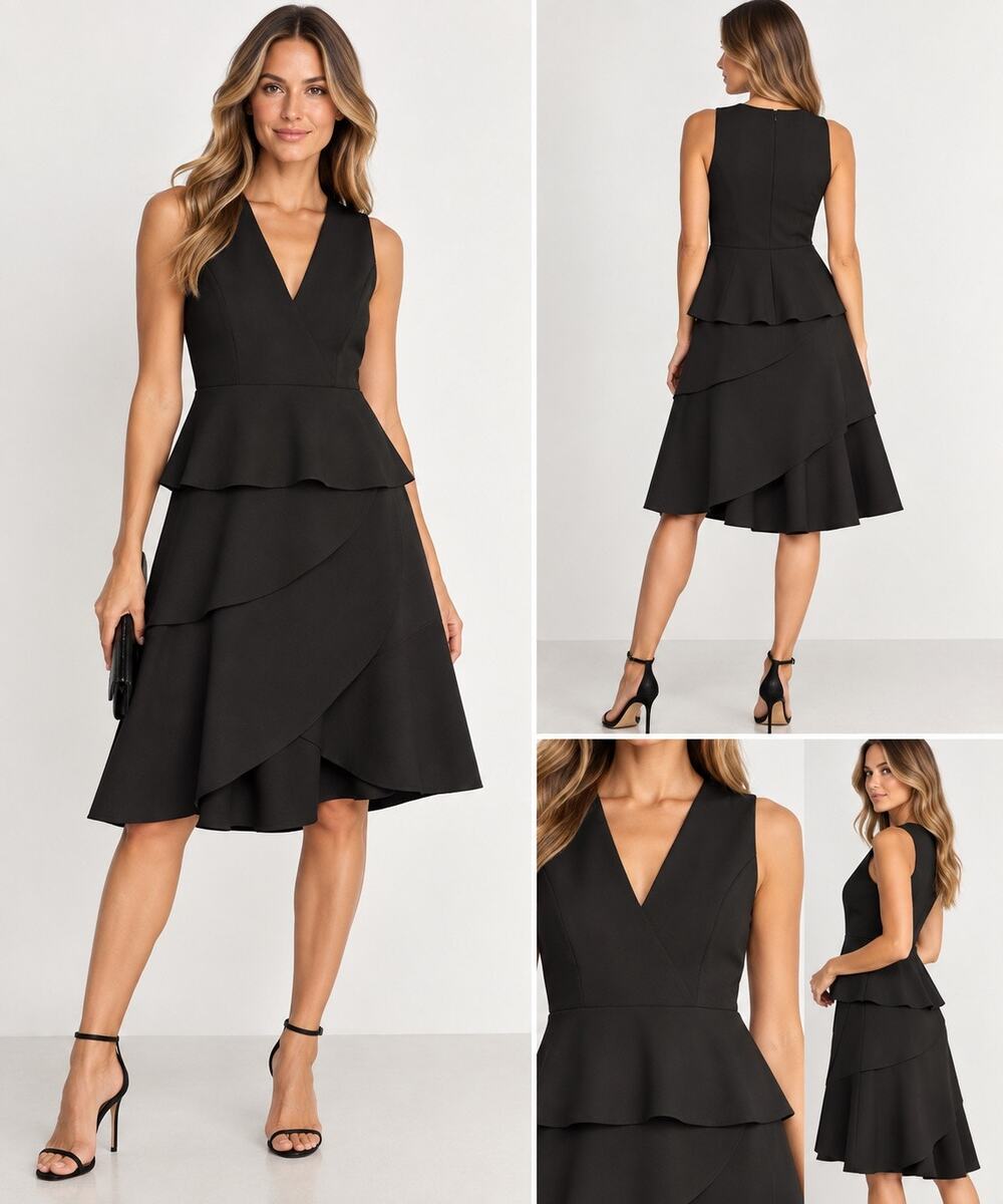 Bardot Black Sleeveless Cocktail Dress Size 6